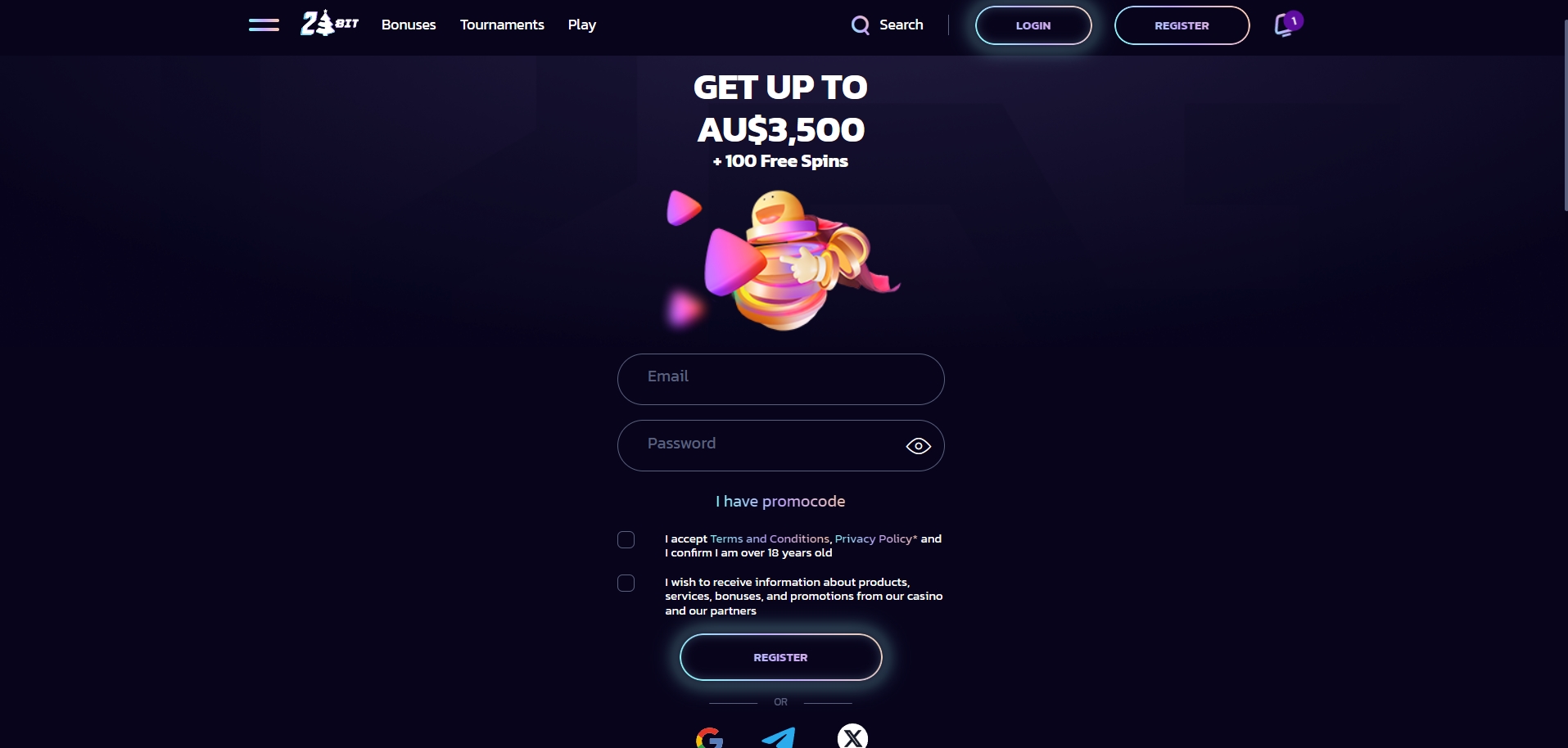 21Bit Casino slot game reels in action